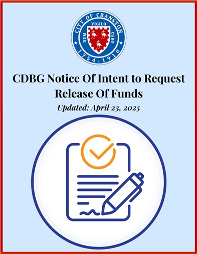 CDBG Notice Of Intent to Request Release Of Funds - Updated April 23, 2025